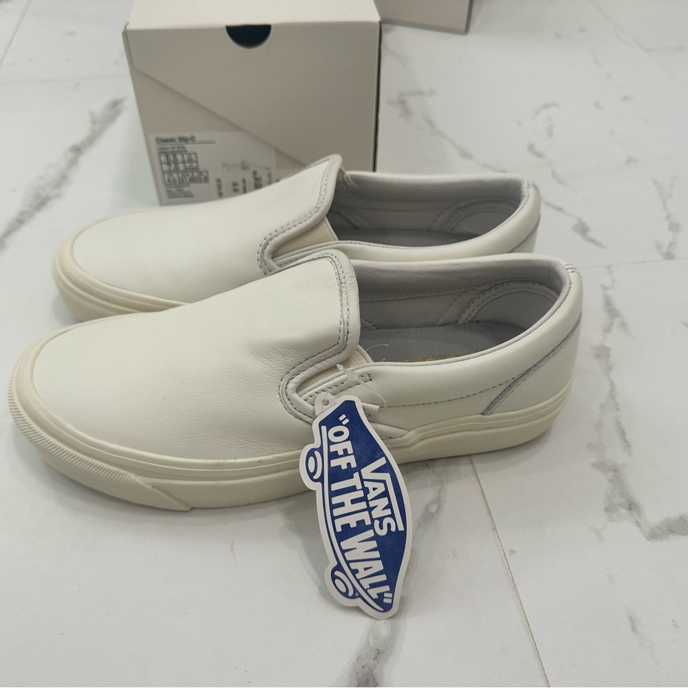 Vans Cream Slip-On Shoes aritzia collab